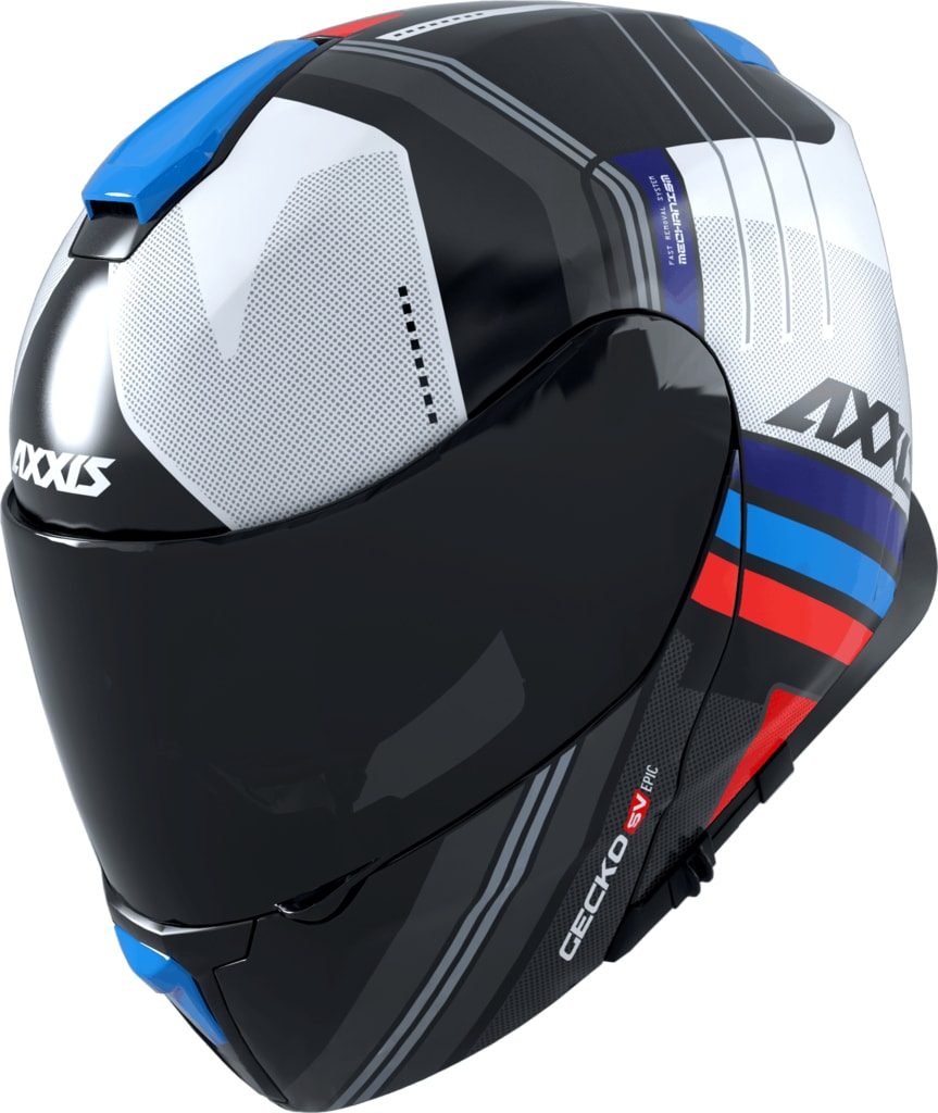 Výklopná helma AXXIS GECKO SV ABS epic - lesklá modrá - AXXIS - Výklopné  helmy - 3 490 Kč - K2Moto.cz - Splňte si svůj motocyklový sen