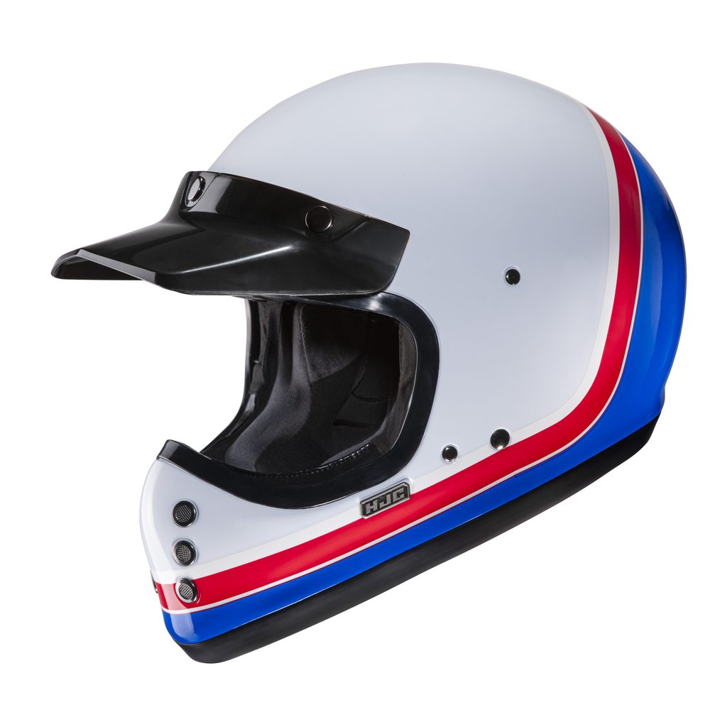 Retro helma HJC V60 Scoby MC21 - trikolóra - HJC - Motokrosové helmy - 7  990 Kč - K2Moto.cz - Splňte si svůj motocyklový sen