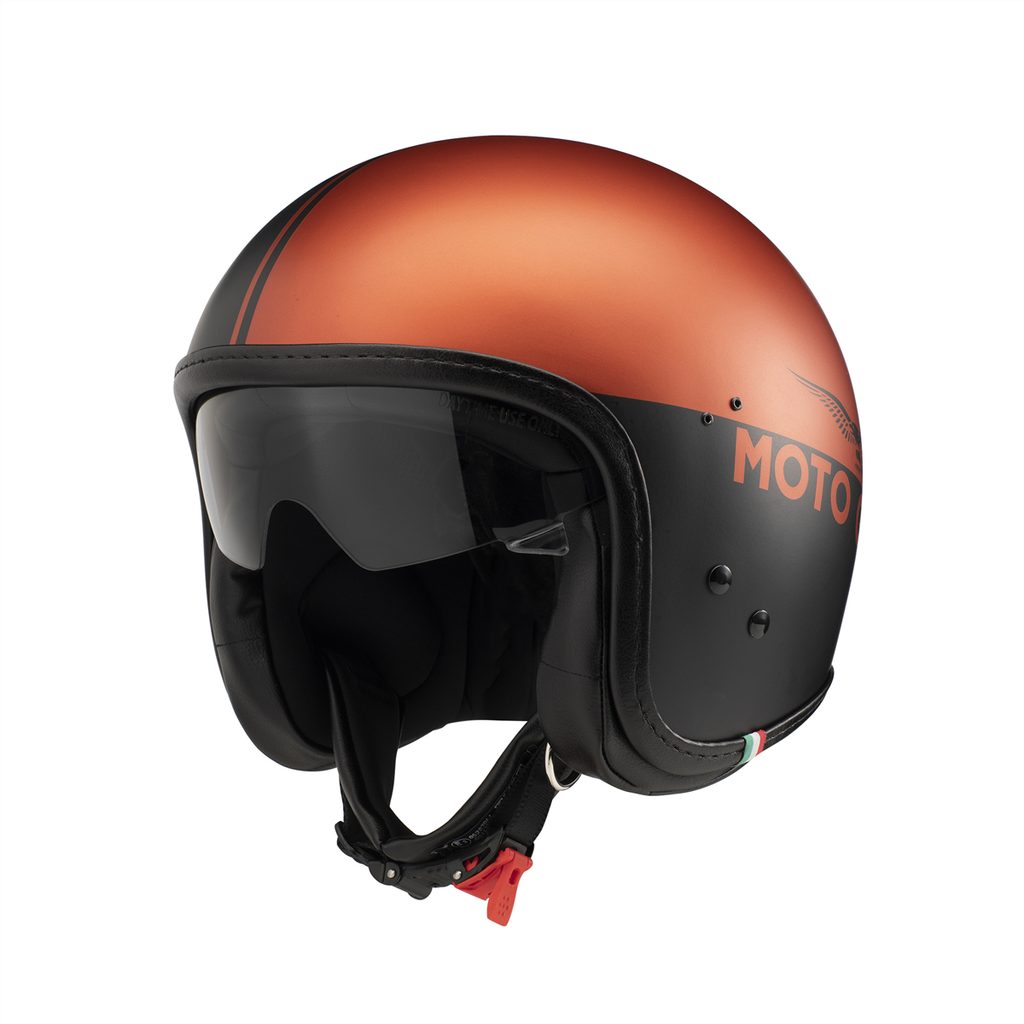 Helma Moto Guzzi V9 Jet - oranžová - Moto Guzzi - Otevřené helmy - 5 790 Kč  - K2Moto.cz - Splňte si svůj motocyklový sen