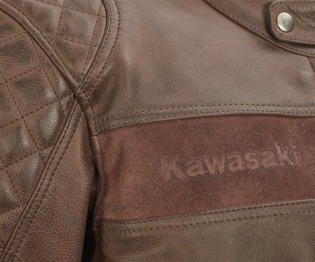 Pánská kožená bunda Kawasaki LONDON - hnědá - Kawasaki - Kožené bundy - 9  100 Kč - K2Moto.cz - Splňte si svůj motocyklový sen
