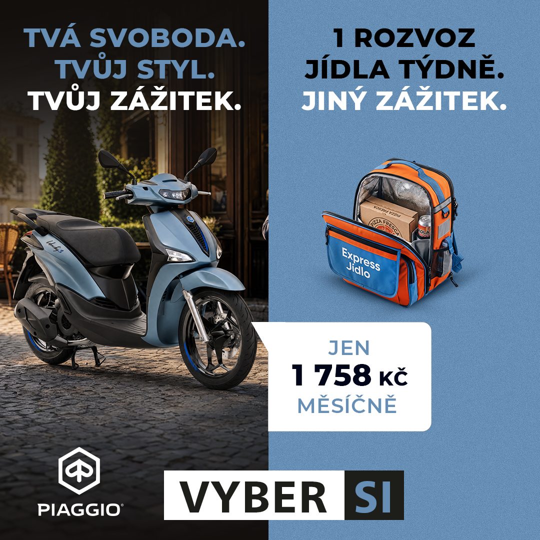 Financování skútrů Piaggio se zůstatkovou hodnotou