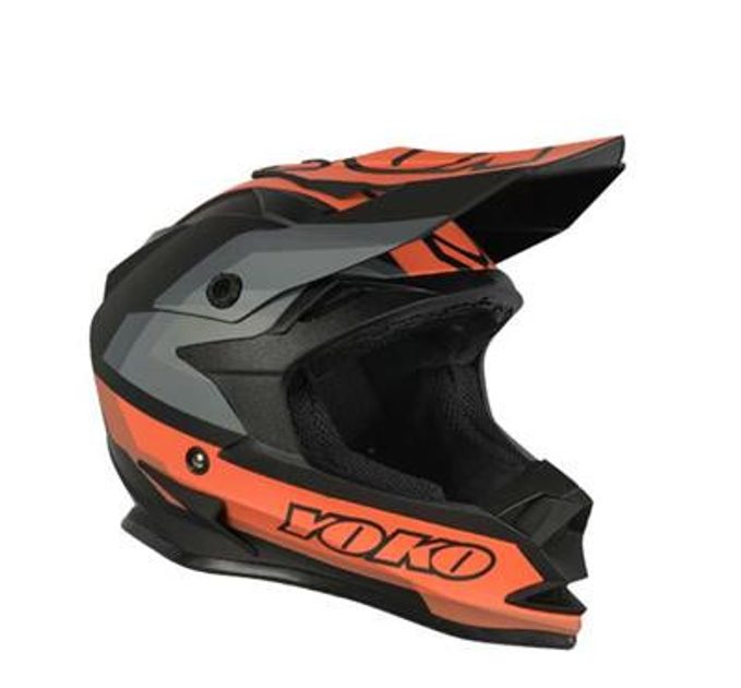 Motokrosová helma YOKO SCRAMBLE - matně černá/oranžová - YOKO - Motokrosové  helmy - 2 690 Kč - K2Moto.cz - Jednou stopou k zážitkům