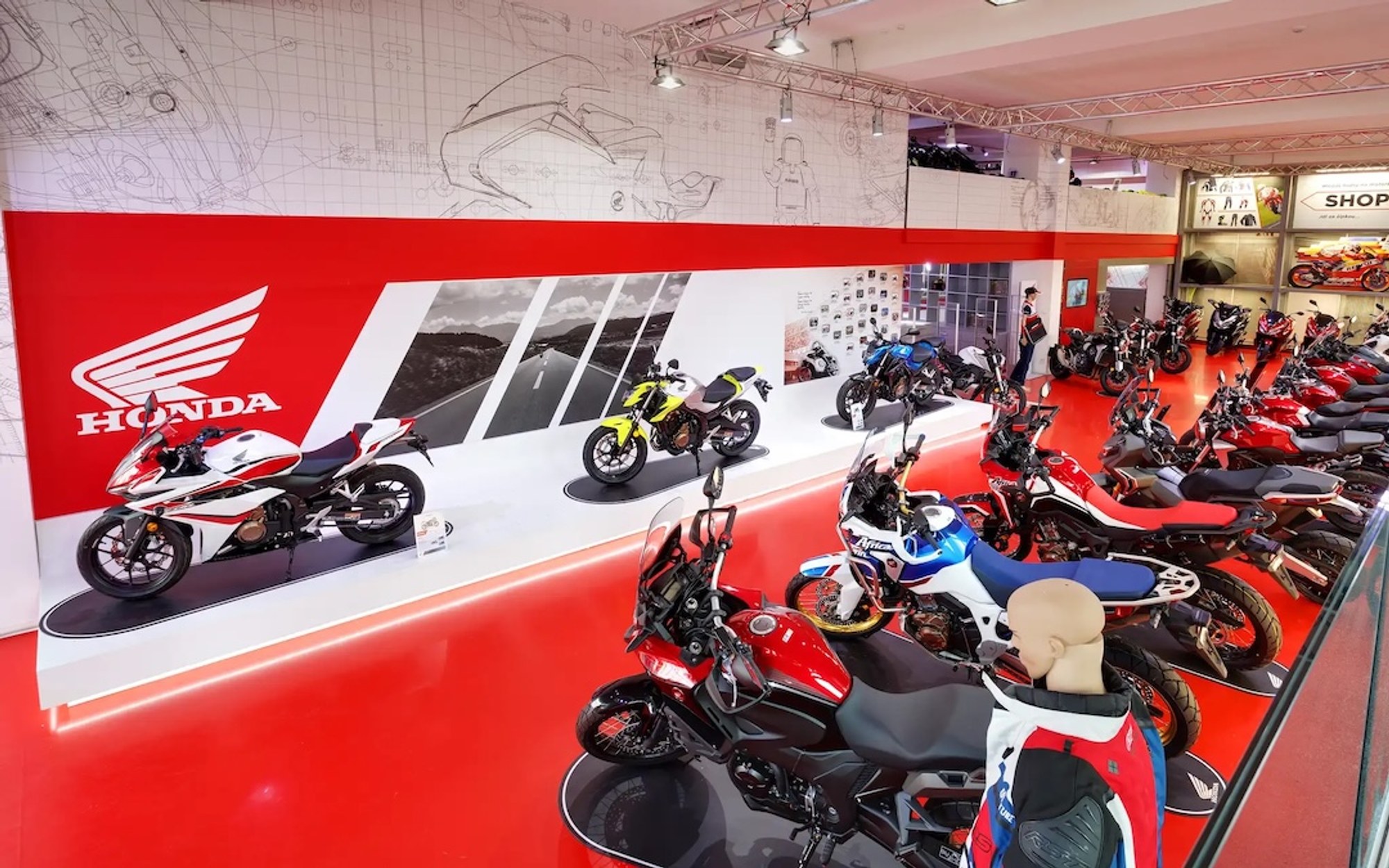 Motocentrum Vrbovka – interiér