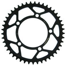 ŘETĚZOVÁ ROZETA SUPERSPROX RFE-7:45-BLK ČERNÝ 45 ZUBŮ, 525 - OCELOVÉ - NA MOTORKU