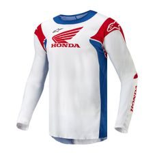 DRES RACER ICONIC HONDA KOLEKCE, ALPINESTARS (BÍLÁ/MODRÁ/ČERVENÁ/ČERNÁ) 2024 - DRESY - NA MOTORKÁŘE
