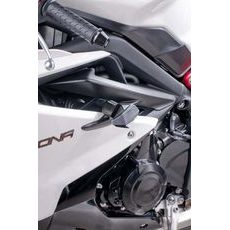 PÁDOVÉ PROTEKTORY RÁMU PUIG R12 6570N ČERNÝ S ŠEDOU GUMOU - PADACÍ PROTEKTORY - NA MOTORKU