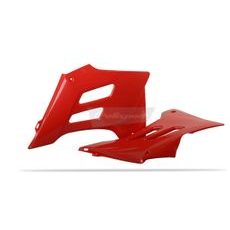 SPOILERY CHLADIČE POLISPORT 8426500001 (PÁR) ČERVENÁ - KRYTY CHLADIČE - NA MOTORKU