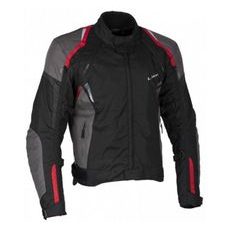 PÁNSKÁ TŘÍVRSTVÁ TEXTILNÍ MOTO BUNDA MBW LUCAS RED ČERNO-ŠEDO-ČERVENÁ PÁNSKÁ - TEXTILNÍ BUNDY - NA MOTORKÁŘE