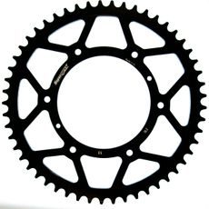 ŘETĚZOVÁ ROZETA SUPERSPROX RFE-210:53-BLK ČERNÝ 53 ZUBŮ, 520 - OCELOVÉ - NA MOTORKU