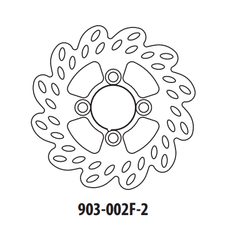 BRZDOVÝ KOTOUČ GOLDFREN 903-002F-2 PŘEDNÍ 180,5 MM - BRZDOVÉ KOTOUČE - NA MOTORKU
