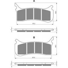 Brzdové destičky GOLDFREN 212 AD STREET