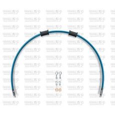 HADICE ZADNÍ BRZDY VENHILL POWERHOSEPLUS SUZ-7002R-TB (1 HADICE V SADĚ) PRŮHLEDNĚ MODRÉ HADICE, CHROMOVÉ KONCOVKY - LANKA A HADICE - NA MOTORKU