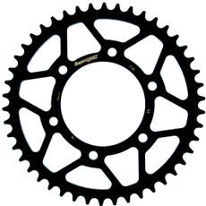 ŘETĚZOVÁ ROZETA SUPERSPROX RFE-735:46-BLK ČERNÝ 46 ZUBŮ, 520 - OCELOVÉ - NA MOTORKU