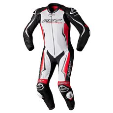RST 3232 V4.1 Evo Kangaroo Airbag Mens Leather Suit - bílá/černá/červená