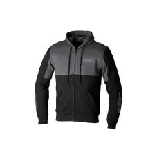 PÁNSKÁ TEXTILNÍ MIKINA NA ZIP NA MOTORKU RST KEVLAR TEAM ZIP THROUGH CE 3467 - ČERNÁ/ŠEDÁ - TEXTILNÍ BUNDY - NA MOTORKÁŘE