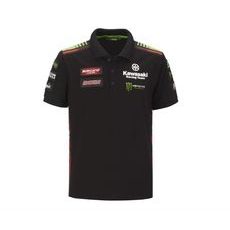 Pánské polo tričko Kawasaki Racing Team WSBK 2022 - černá