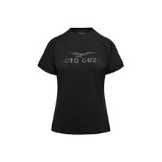 MOTO GUZZI ESSENTIAL T-SHIRT WOMAN - ČERNÉ - TRIČKA - NA MOTORKÁŘE