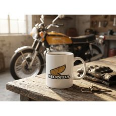 HONDA HRNEK VINTAGE - BÍLÁ - DÁRKY PRO FANOUŠKY HONDA - NA MOTORKÁŘE