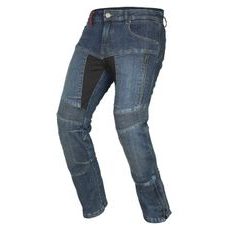 KALHOTY, JEANSY 505, AYRTON (SEPRANÁ MODRÁ) 2023 - KEVLAROVÉ KALHOTY - NA MOTORKÁŘE