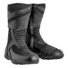 CESTOVNÍ KOŽENÉ BOTY MBW TR215 - ČERNÉ - NA MOTORKÁŘE