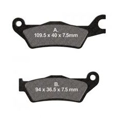 BRZDOVÉ DESTIČKY EBC FA715HH - PŘEDNÍ - NA MOTORKU