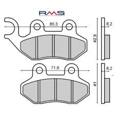 BRZDOVÉ DESTIČKY RMS 225102750 ORGANICKÉ - BRZDOVÉ DESTIČKY - NA MOTORKU