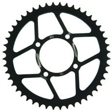 ŘETĚZOVÁ ROZETA SUPERSPROX RFE-834:48-BLK ČERNÝ 48 ZUBŮ, 420 - OCELOVÉ - NA MOTORKU