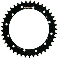 ŘETĚZOVÁ ROZETA SUPERSPROX RFE-853:41-BLK ČERNÝ 41 ZUBŮ, 520 - OCELOVÉ - NA MOTORKU