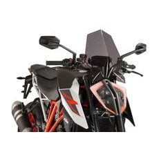 PLEXI ŠTÍT PUIG NEW GEN. SPORT 9692F TMAVÁ KOUŘOVÁ - PRO NEKRUHOVÁ SVĚTLA - NA MOTORKU