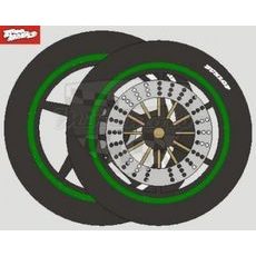 LINKY NA RÁFKY 17/17 GREEN REFLEX. - NÁHRADNÍ DÍLY A TUNING - NA MOTORKU