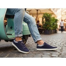 PÁNSKÉ TRIČKO VESPA HERITAGE - MODRÁ - TRIČKA - NA MOTORKÁŘE