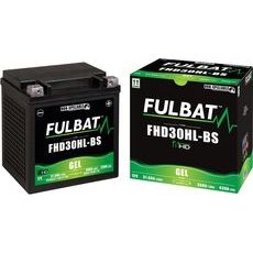 GELOVÁ BATERIE FULBAT FHD30HL-BS GEL (HARLEY.D) (YHD30HL-BS GEL) - TOVÁRNĚ AKTIVOVANÉ - NA MOTORKU
