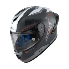 AXXIS INTEGRÁLNÍ HELMA COBRA RAGE A3 LESKLÁ - PERLEŤOVĚ ŠEDÁ - BEZ SLUNEČNÍ CLONY - NA MOTORKÁŘE