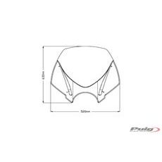 Plexi štít PUIG NEW. GEN TOURING 20527W průhledná