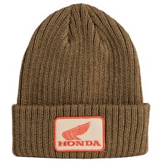 HONDA ZIMNÍ ČEPICE CLASSICAL HERITAGE - PÍSKOVÁ 2026 - DÁRKY PRO FANOUŠKY HONDA - NA MOTORKÁŘE