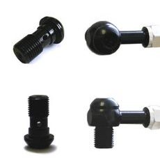 BANJO ŠROUB VENHILL POWERHOSEPLUS 110100D/BLACK 10X1.00MM ČERNÝ - LANKA A HADICE - NA MOTORKU