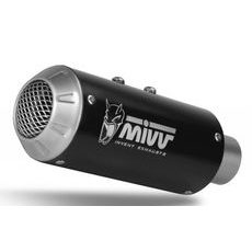 KONCOVKA VÝFUKU MIVV MK3 KT.014.LM3B ČERNÁ OCEL - KONCOVKY VÝFUKU - NA MOTORKU