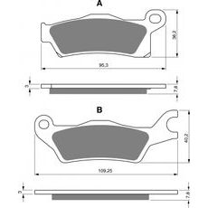 Brzdové destičky GOLDFREN 309 AD OFF-ROAD FRONT