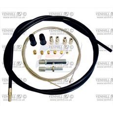 LANKO PLYNU UNIVERZÁLNÍ SADA VENHILL U01-4-100-BK 6MM VNĚJŠÍ PRŮMĚR (1.35M) ČERNÁ - LANKA A HADICE - NA MOTORKU