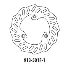 Brzdový kotouč GOLDFREN 913-501F-1 přední 218 mm