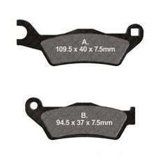 BRZDOVÉ DESTIČKY EBC SFA732 - PŘEDNÍ - NA MOTORKU