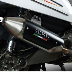 VÝFUK KOMPLETNÍ GPR POWER BOMB KYM.CAT.6.BOMB BROUŠENÁ NEREZOVÁ OCEL - KONCOVKY VÝFUKU - NA MOTORKU