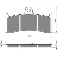 Brzdové destičky GOLDFREN 126 S33 STREET FRONT