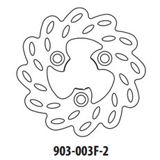 BRZDOVÝ KOTOUČ GOLDFREN 903-003F-2 PŘEDNÍ 155 MM - BRZDOVÉ KOTOUČE - NA MOTORKU