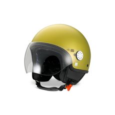 HELMA VESPA VISOR 4.0 ECE 22.06 - ŽLUTÁ MATNÁ - HELMY NA SKÚTR - NA MOTORKÁŘE