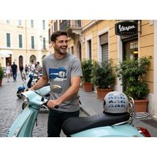 PÁNSKÉ TRIČKO VESPA GRAPHIC - ČERVENÁ - TRIČKA - NA MOTORKÁŘE