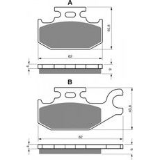Brzdové destičky GOLDFREN 182 S33 OFF-ROAD REAR