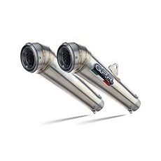 DVOJITÁ KONCOVKA VÝFUKU SLIP-ON GPR POWERCONE EVO K.148.PCEV BROUŠENÁ NEREZOVÁ OCEL - DVOJITÉ KONCOVKY VÝFUKU - NA MOTORKU