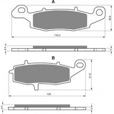 Brzdové destičky GOLDFREN 124 S3