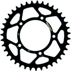 ŘETĚZOVÁ ROZETA SUPERSPROX RFE-18:39-BLK ČERNÝ 39 ZUBŮ, 520 - OCELOVÉ - NA MOTORKU